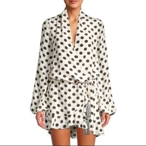 Rococo Sand Polka Dot “Domino” Wrap Dress